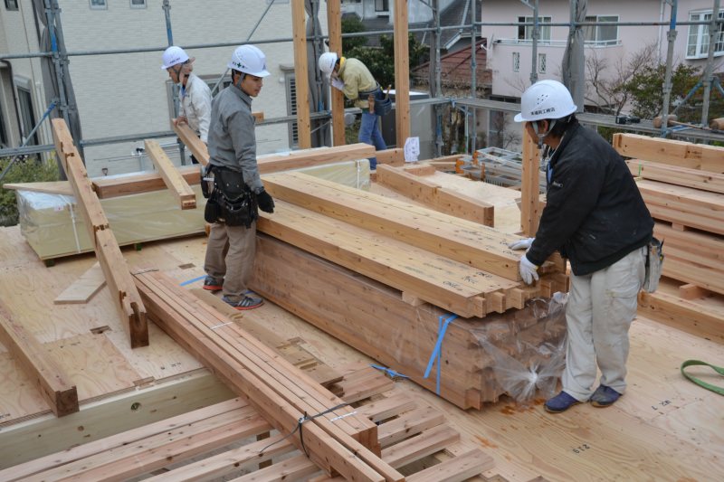 福岡市城南区南片江03　注文住宅建築現場リポート⑤　～上棟式～