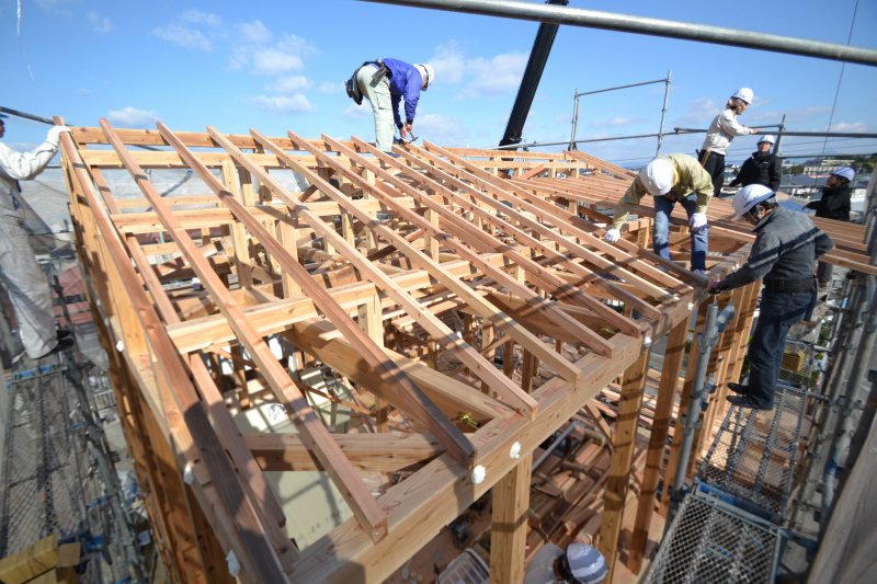 「福岡市城南区南片江03」注文住宅現場リポート⑤【上棟式】