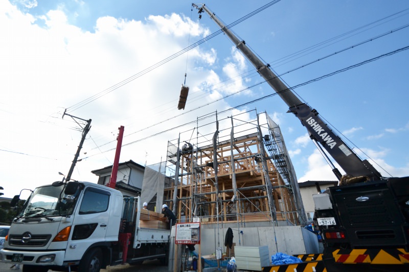 福岡市城南区南片江03　注文住宅建築現場リポート⑤　～上棟式～