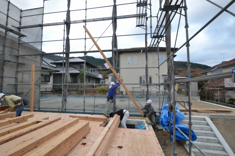 「福岡市城南区南片江03」注文住宅現場リポート⑤【上棟式】