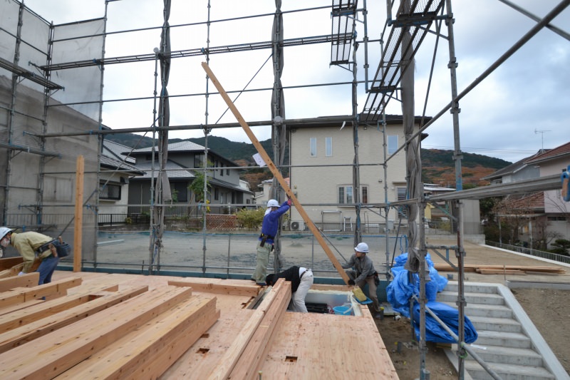 福岡市城南区南片江03　注文住宅建築現場リポート⑤　～上棟式～