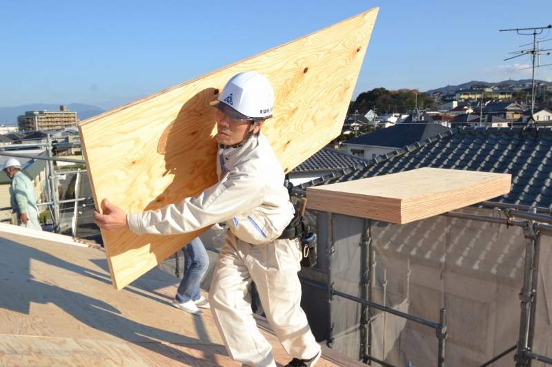 福岡市城南区南片江03　注文住宅建築現場リポート⑤　～上棟式～