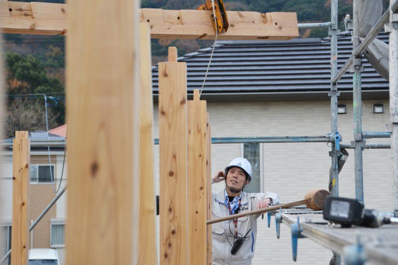 福岡市城南区南片江03　注文住宅建築現場リポート⑤　～上棟式～