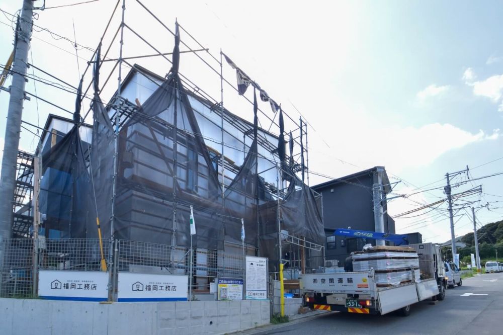 「福岡市城南区06」注文住宅現場リポート⑦【外装工事】【通気胴縁】