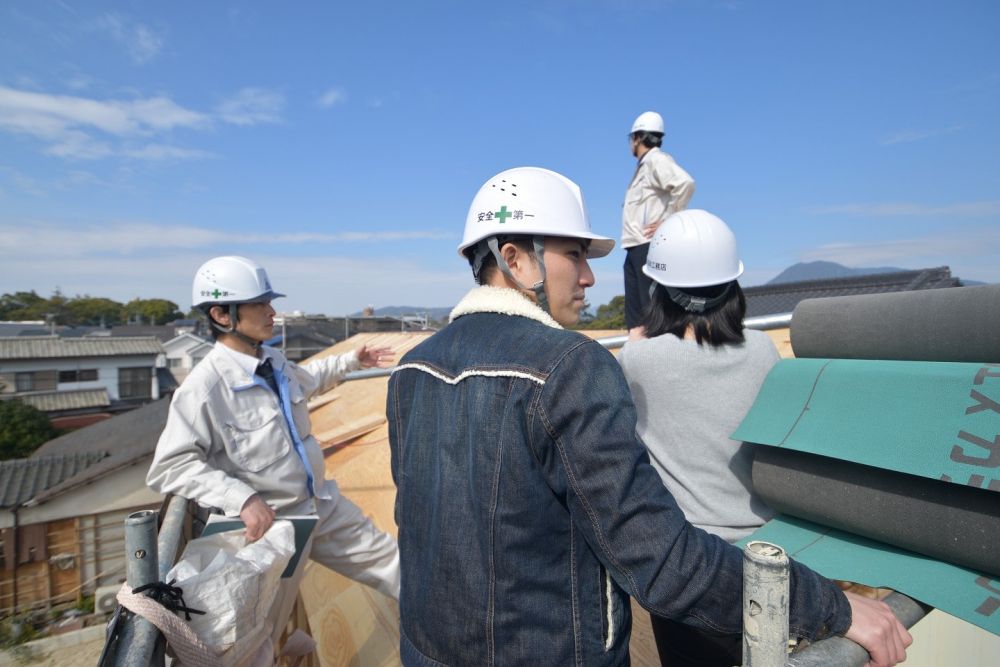 福岡県筑紫野市07　注文住宅建築現場リポート⑤　～祝・上棟式２～