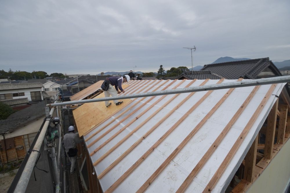 福岡県筑紫野市07　注文住宅建築現場リポート⑤　～祝・上棟式２～