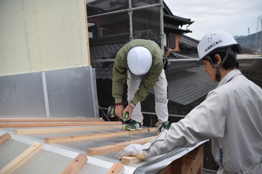 福岡県筑紫野市07　注文住宅建築現場リポート⑤　～祝・上棟式２～