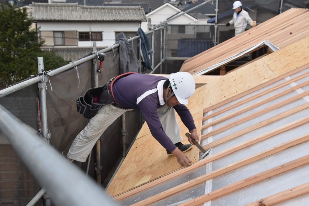 福岡県筑紫野市07　注文住宅建築現場リポート⑤　～祝・上棟式２～