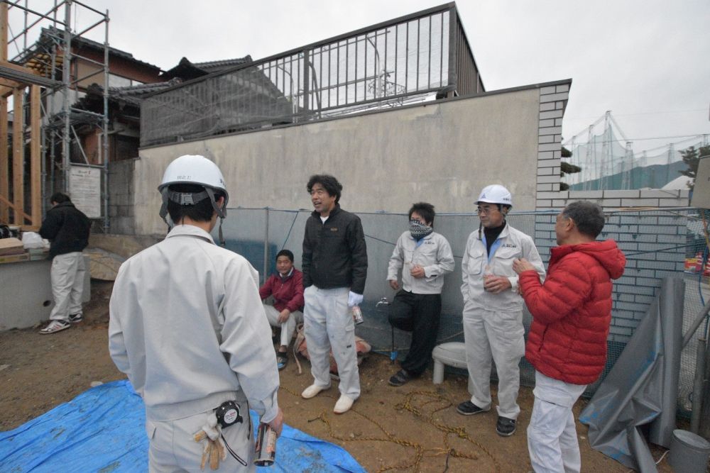 福岡県筑紫野市07　注文住宅建築現場リポート⑤　～祝・上棟式２～