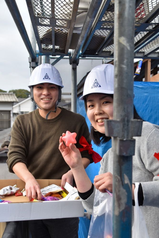 福岡県筑紫野市07　注文住宅建築現場リポート⑤　～祝・上棟式２～