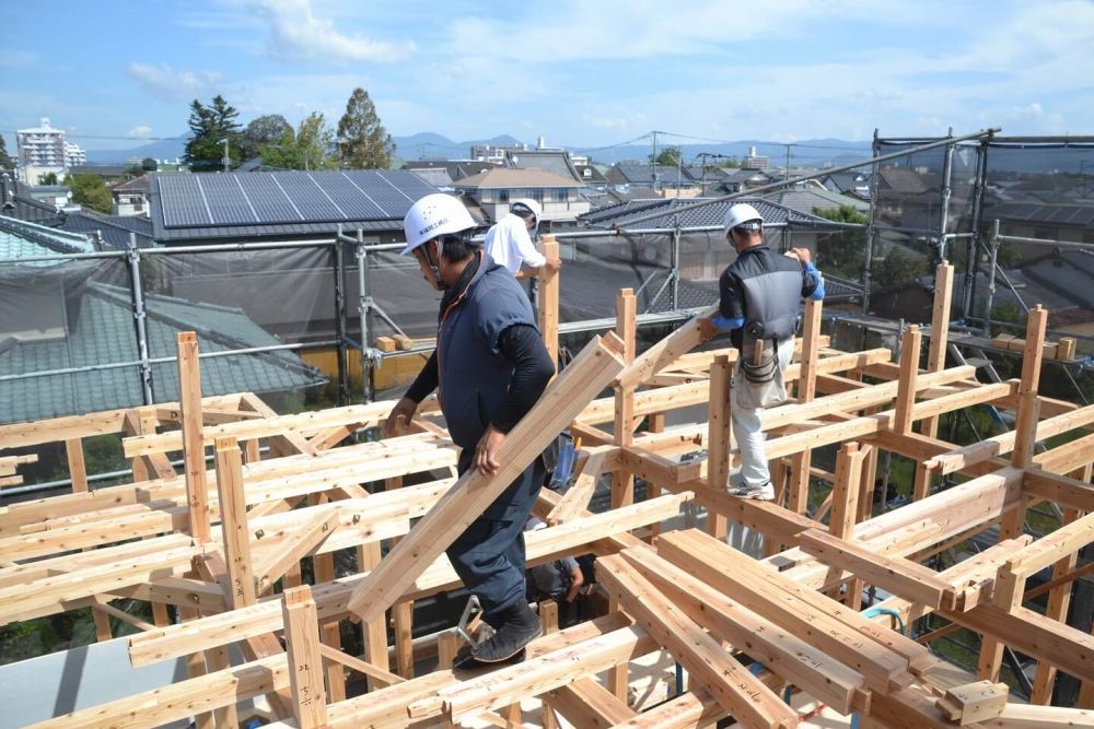 福岡県小郡市03　注文住宅建築現場リポート③　～上棟式～