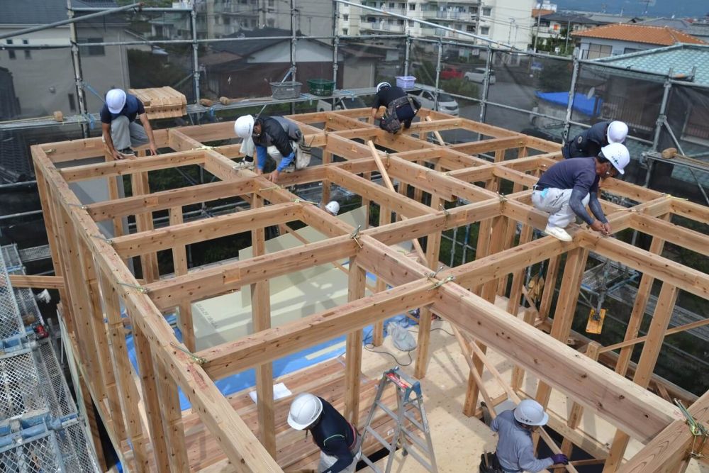 福岡県小郡市03　注文住宅建築現場リポート③　～上棟式～