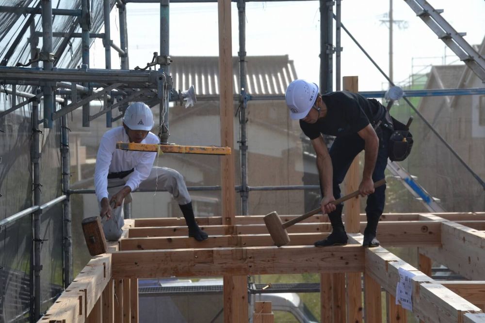 福岡県小郡市03　注文住宅建築現場リポート③　～上棟式～