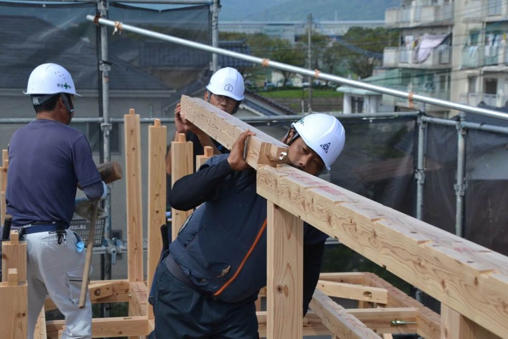 福岡県小郡市03　注文住宅建築現場リポート③　～上棟式～