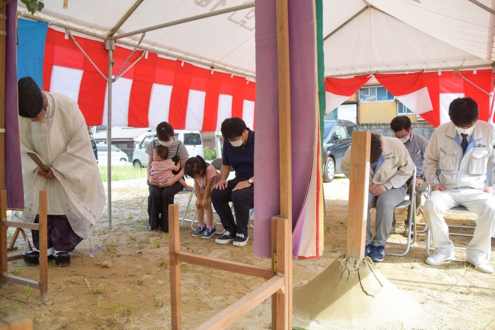 福岡県小郡市03　注文住宅建築現場リポート①　～地鎮祭～