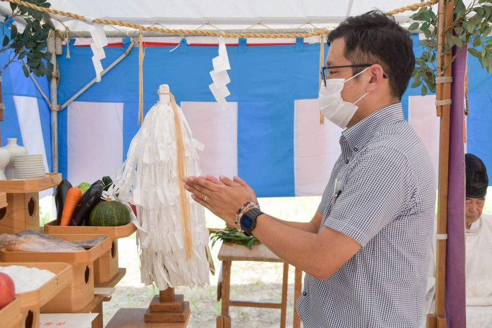 福岡県小郡市03　注文住宅建築現場リポート①　～地鎮祭～