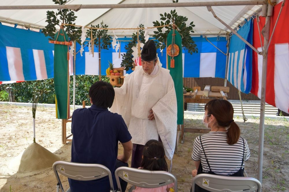 福岡県小郡市03　注文住宅建築現場リポート①　～地鎮祭～