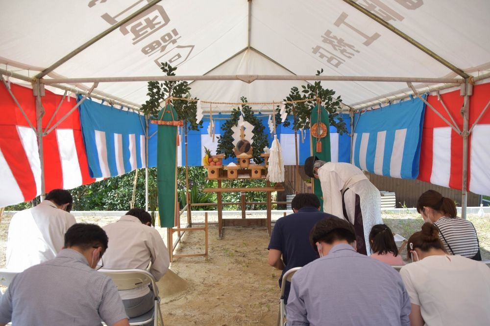 「小郡市03」注文住宅現場リポート①【地鎮祭】