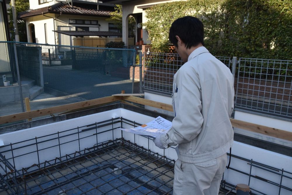 「福岡市早良区05」注文住宅現場リポート②【基礎工事】【配筋】
