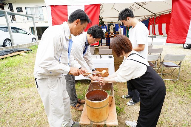 「福岡市東区06」注文住宅現場リポート①【地鎮祭】
