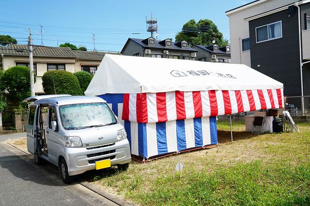 福岡市東区06　注文住宅建築現場リポート①　～地鎮祭～