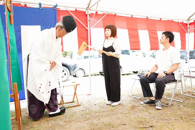 福岡市東区06　注文住宅建築現場リポート①　～地鎮祭～