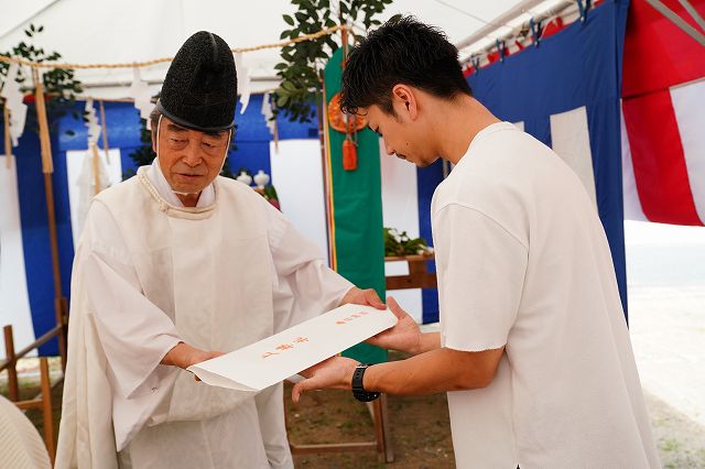 「福岡市東区06」注文住宅現場リポート①【地鎮祭】