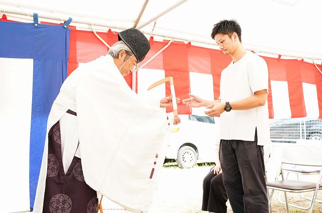 「福岡市東区06」注文住宅現場リポート①【地鎮祭】