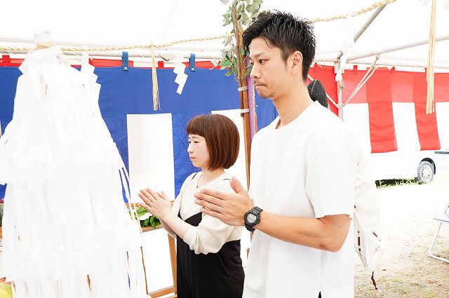 「福岡市東区06」注文住宅現場リポート①【地鎮祭】