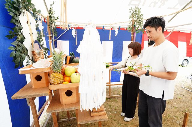 福岡市東区06　注文住宅建築現場リポート①　～地鎮祭～