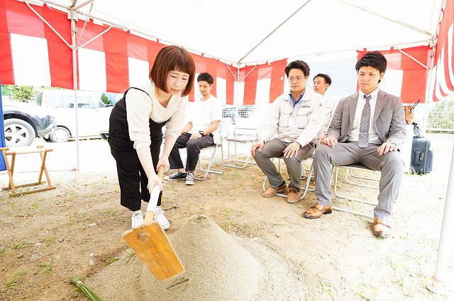 福岡市東区06　注文住宅建築現場リポート①　～地鎮祭～