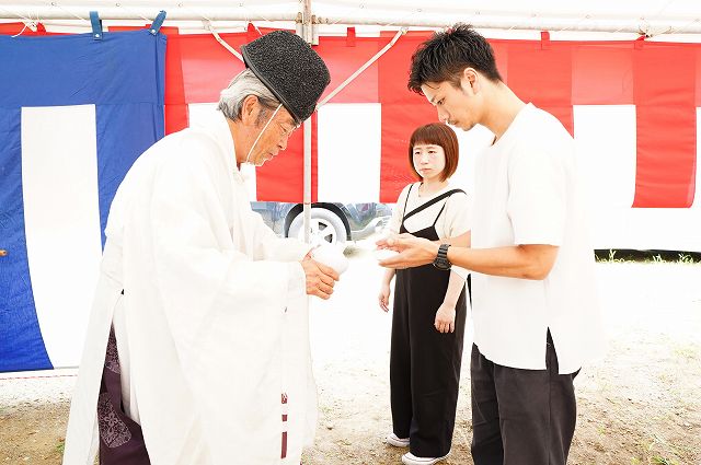 福岡市東区06　注文住宅建築現場リポート①　～地鎮祭～