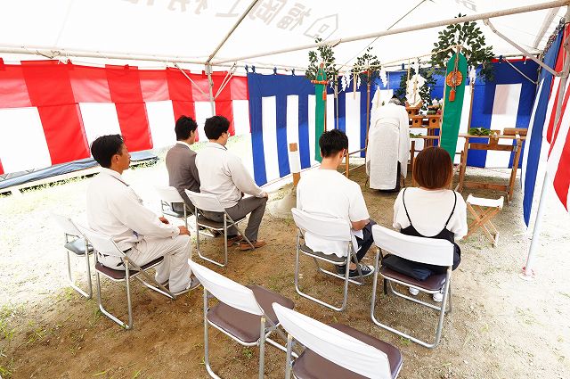 福岡市東区06　注文住宅建築現場リポート①　～地鎮祭～