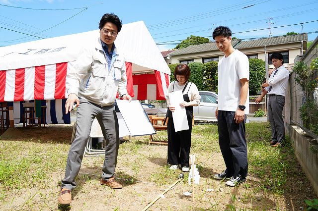 福岡市東区06　注文住宅建築現場リポート①　～地鎮祭～