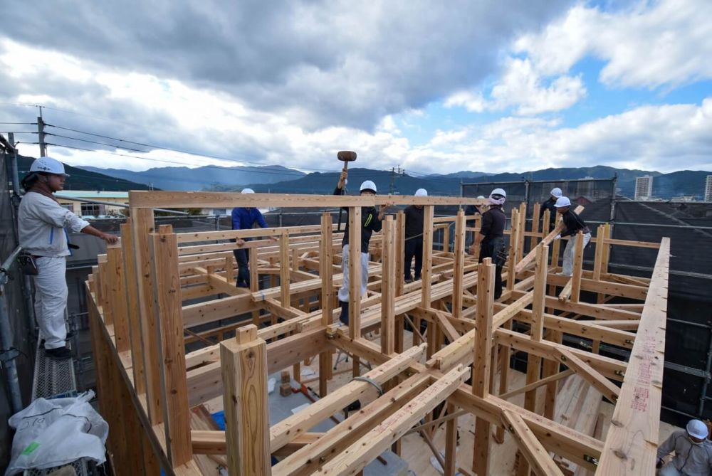 「福岡市早良区08」注文住宅現場リポート③【上棟式】