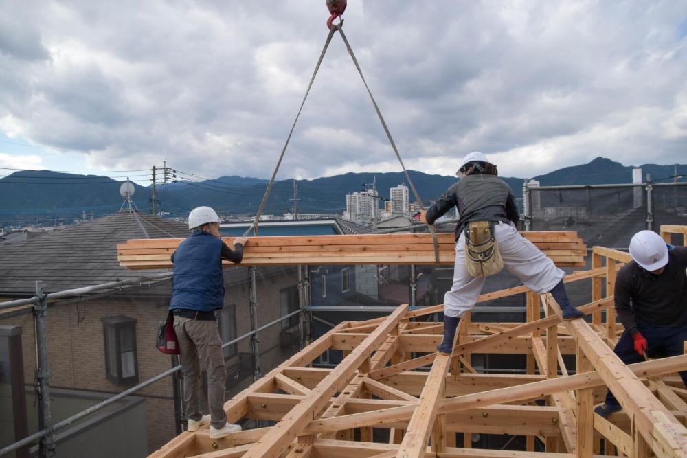 福岡市早良区08　注文住宅建築現場リポート③　～上棟式～