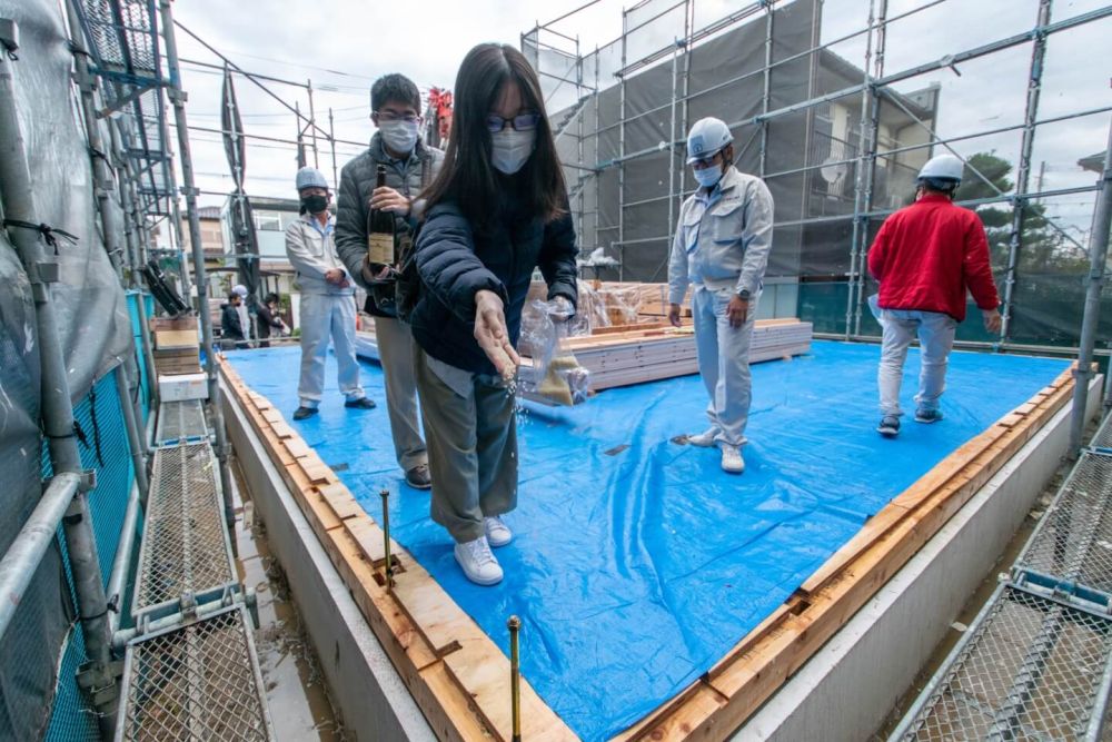 福岡市早良区08　注文住宅建築現場リポート③　～上棟式～