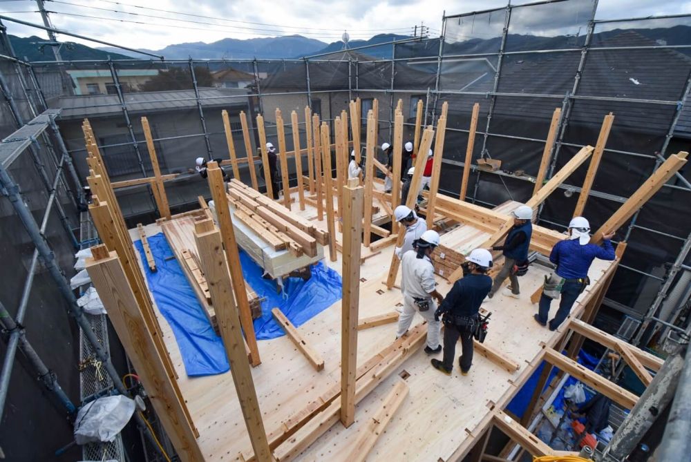 福岡市早良区08　注文住宅建築現場リポート③　～上棟式～