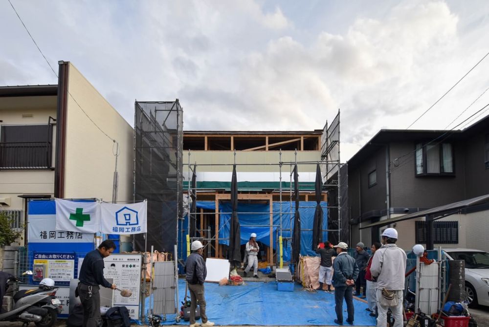 「福岡市早良区08」注文住宅現場リポート③【上棟式】