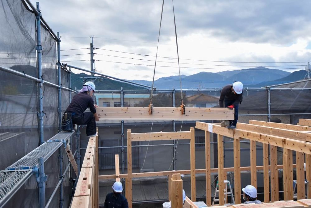 福岡市早良区08　注文住宅建築現場リポート③　～上棟式～