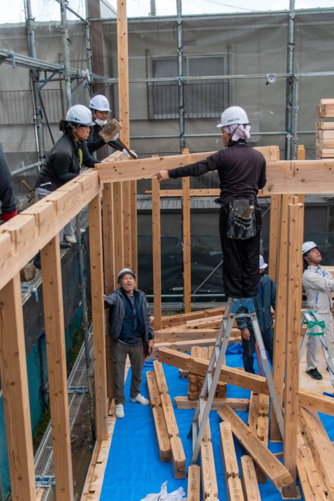 福岡市早良区08　注文住宅建築現場リポート③　～上棟式～