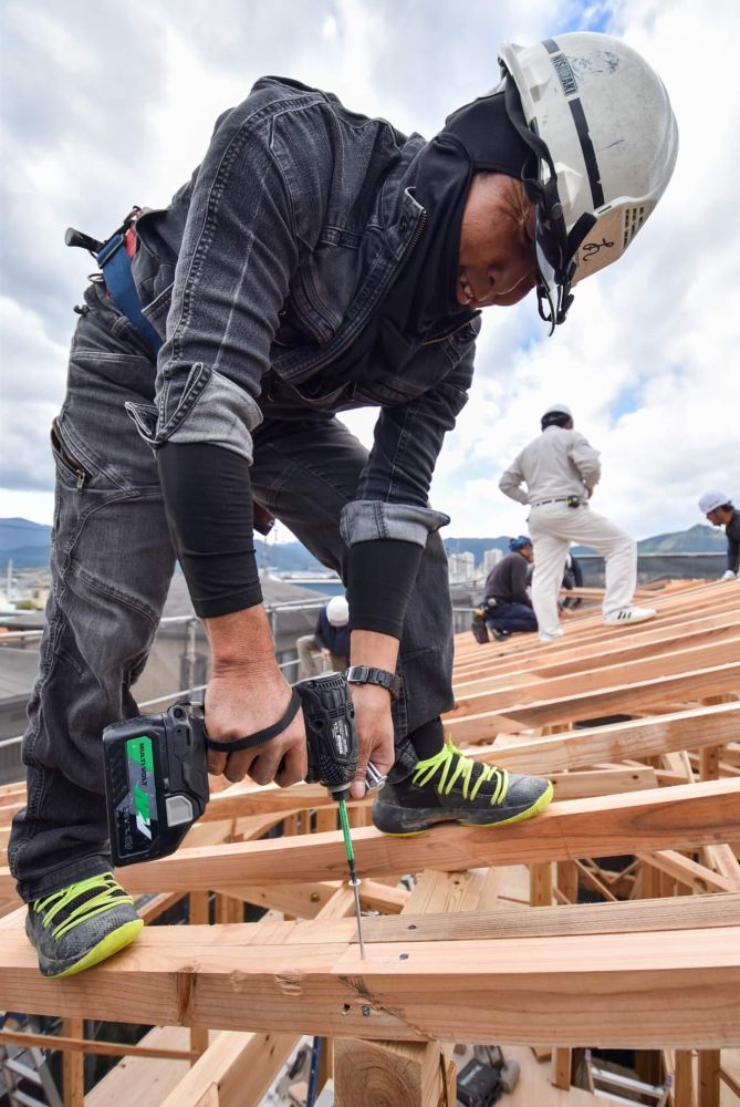 福岡市早良区08　注文住宅建築現場リポート③　～上棟式～