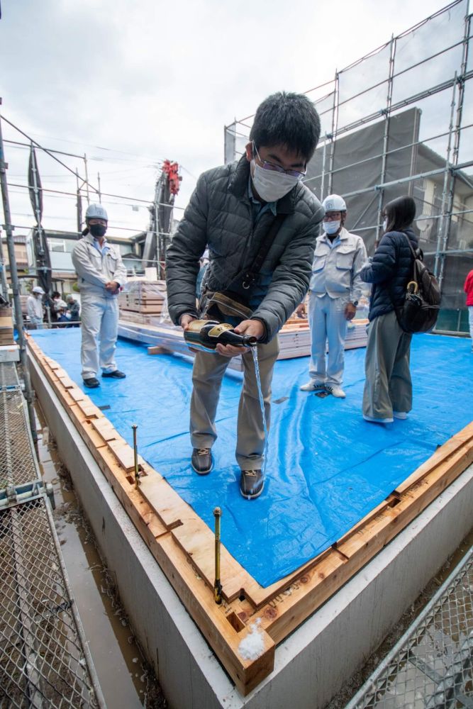 福岡市早良区08　注文住宅建築現場リポート③　～上棟式～