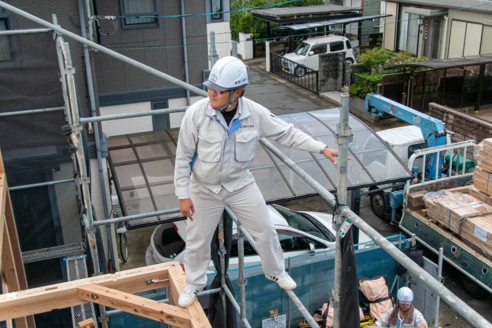 福岡市早良区08　注文住宅建築現場リポート③　～上棟式～