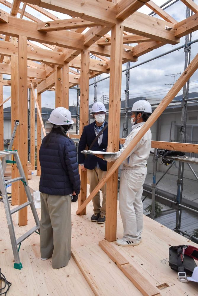 福岡市早良区08　注文住宅建築現場リポート③　～上棟式～