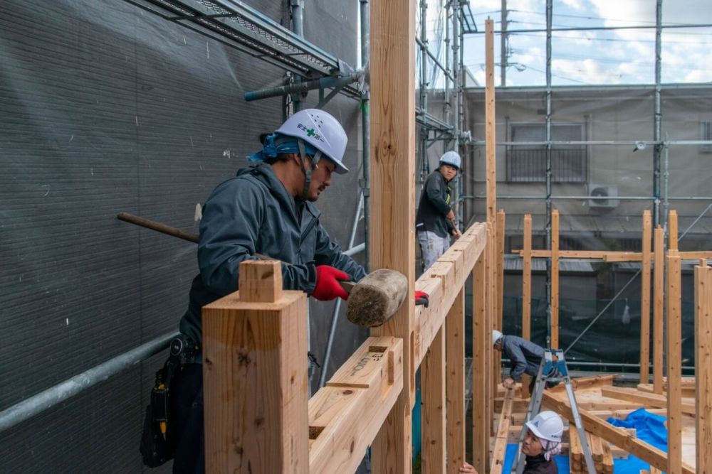 福岡市早良区08　注文住宅建築現場リポート③　～上棟式～