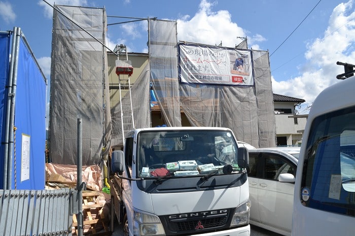 「朝倉郡筑前町中牟田01」注文住宅現場リポート⑤【木工事】【面材】