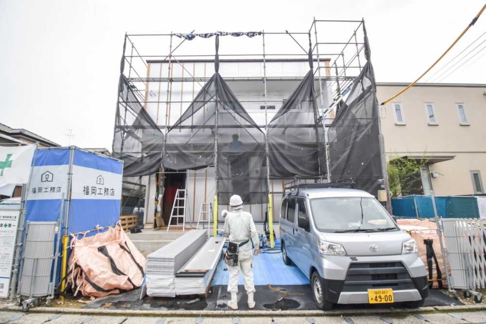 「福岡市南区24」注文住宅現場リポート⑦【外装工事】【サイディング】