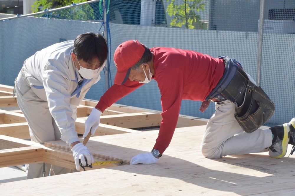 「福岡市南区21」注文住宅現場リポート⑥【木工事】【土台敷き】