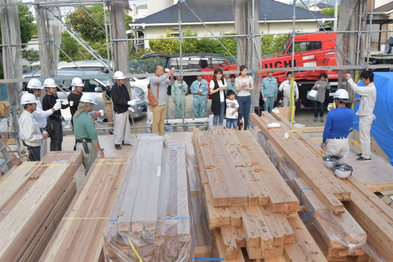 佐賀県三養基郡みやき町原古賀01　注文住宅建築現場リポート⑤　～上棟式～